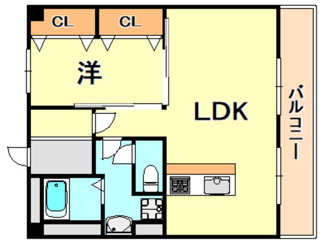 シーライフ垂水(1LDK/3階)の間取り写真