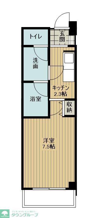 MELIV鶴舞(1K/13階)の間取り写真