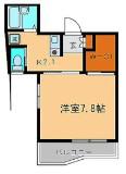 KS FLAT 白金台(1K/3階)の間取り写真