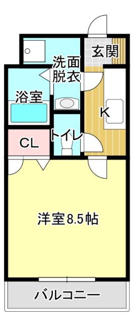 遠州鉄道 曳馬駅 徒歩22分 3階建 築20年(1K/1階)の間取り写真