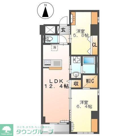 キーファ(2LDK/3階)の間取り写真