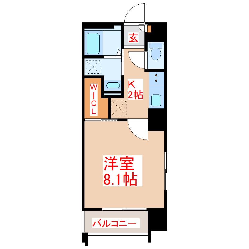 HISTORY(1K/6階)の間取り写真