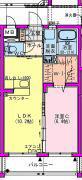 コンフォール霧島(1LDK/3階)の間取り写真