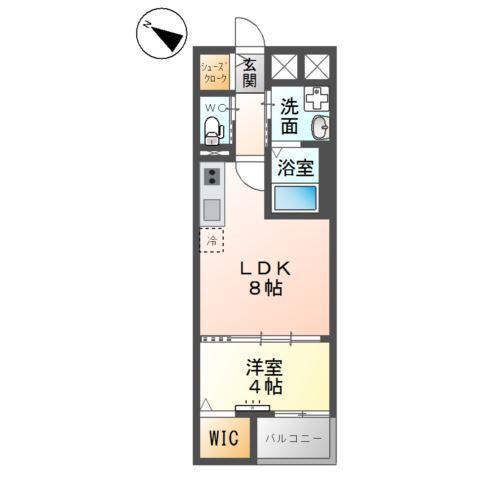 プリマヴェーラ 那の津(1LDK/2階)の間取り写真