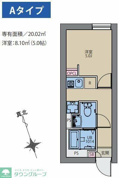 CITY WALK永福町(1K/4階)の間取り写真
