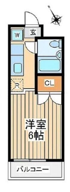 セントヒルズ向ヶ丘遊園(ワンルーム/4階)の間取り写真