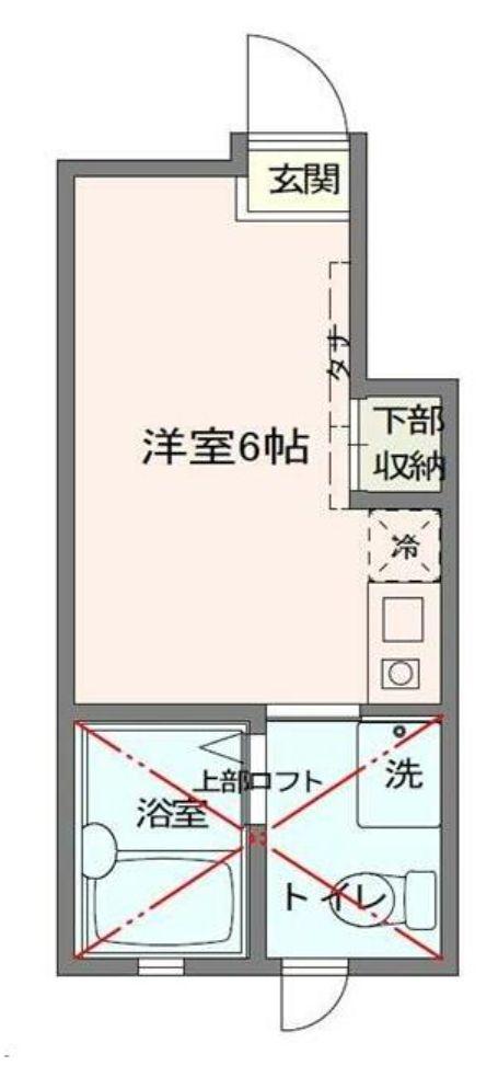 SEBO SEBO高田(ワンルーム/1階)の間取り写真