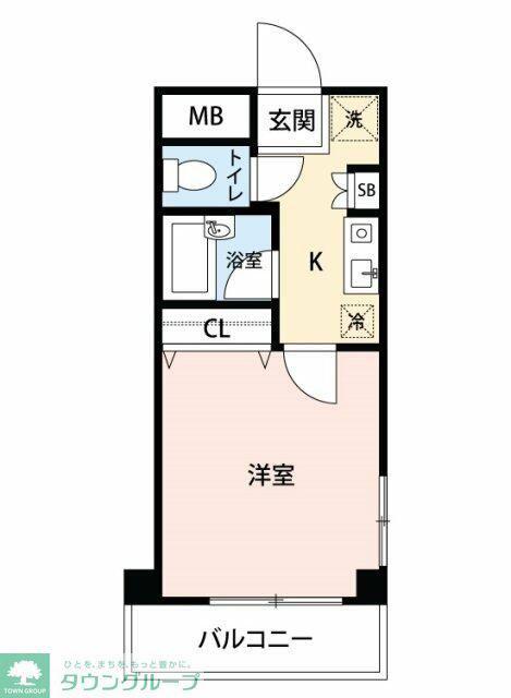 マイナビSTAYイゾラ川口青木(1K/3階)の間取り写真