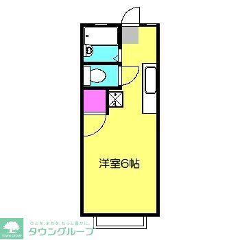 ソレイユ宮前(ワンルーム/2階)の間取り写真