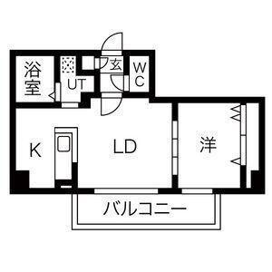 ネオレジデンス(1LDK/5階)の間取り写真