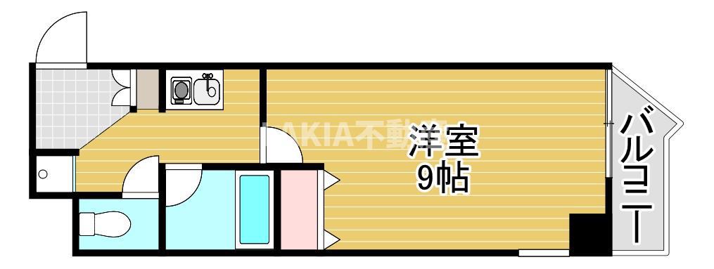 COLLECTION桜ノ宮II(1K/4階)の間取り写真