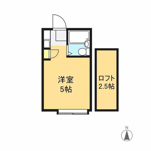 ライブコアひばりが丘(ワンルーム/1階)の間取り写真