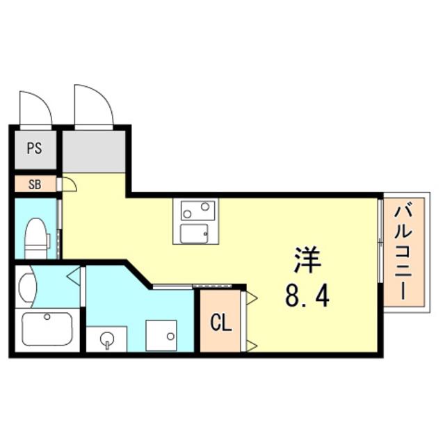 スミカ片山町(ワンルーム/1階)の間取り写真