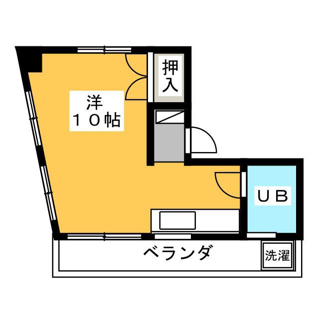 アサヒ大塚ビル(ワンルーム/4階)の間取り写真