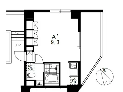 ABELIA(1K/4階)の間取り写真