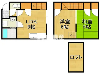 メゾンアネス(2LDK/1階)の間取り写真