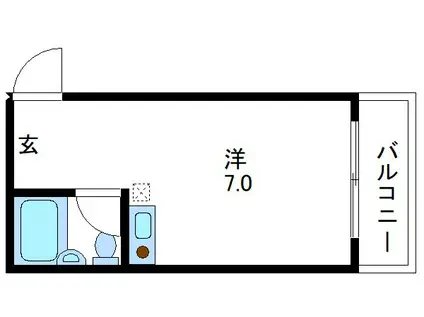 カトウビル(ワンルーム/3階)の間取り写真