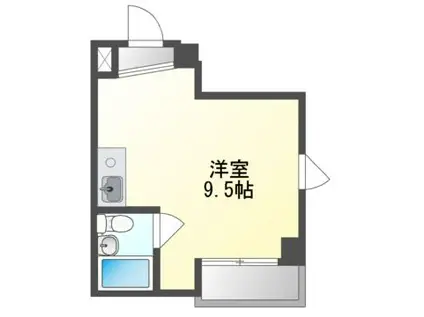 中野マンション(ワンルーム/3階)の間取り写真