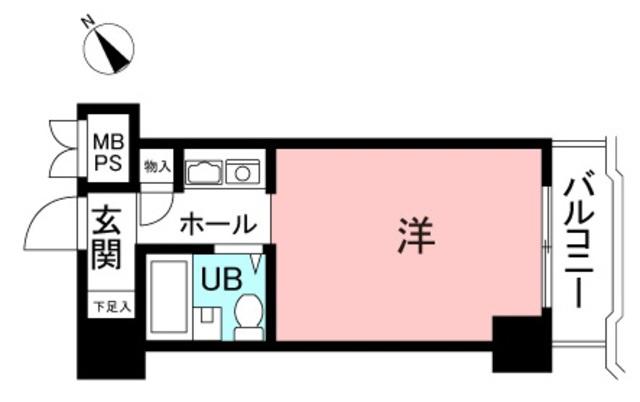 ライオンズマンション相模原第8(ワンルーム/7階)の間取り写真