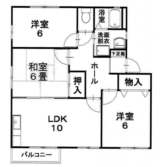 パルス・アイ(3LDK/2階)の間取り写真