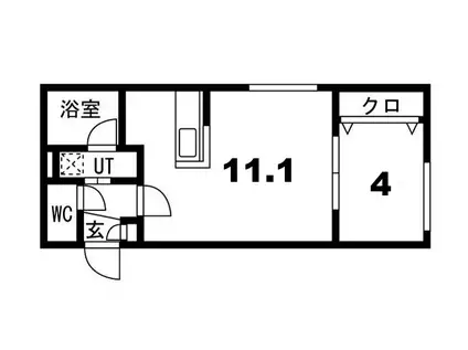 シティプレミア栄通(1LDK/3階)の間取り写真