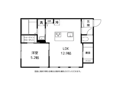 M&Y下冨居(1LDK/1階)の間取り写真