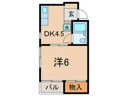 OMC大曽根ビル(1DK/4階)の間取り写真