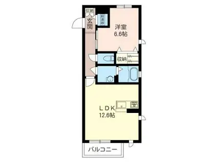 RESONANCE(1LDK/3階)の間取り写真