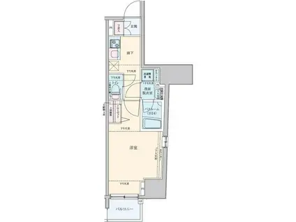 ラル練馬(1K/9階)の間取り写真