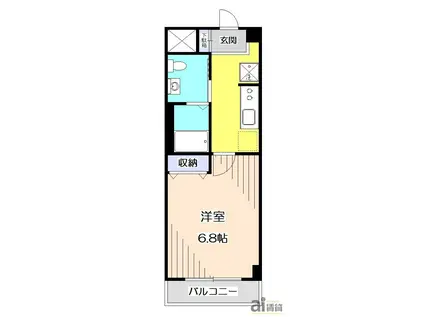 S・Kビル(1K/3階)の間取り写真