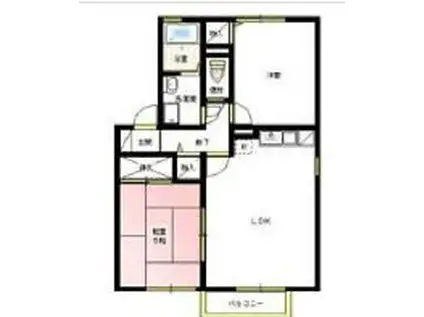 サニーハイツ・ジュン(2LDK/2階)の間取り写真