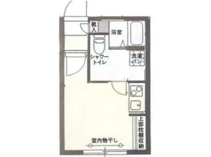 COCOCUBE大森(ワンルーム/2階)の間取り写真