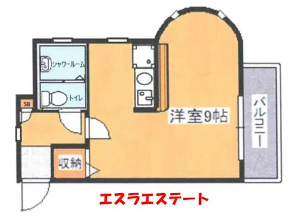 IALA(1K/2階)の間取り写真
