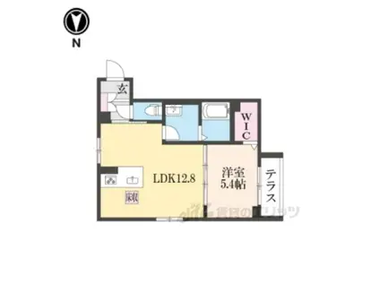 ノルウェジアンウッド室町(1LDK/1階)の間取り写真