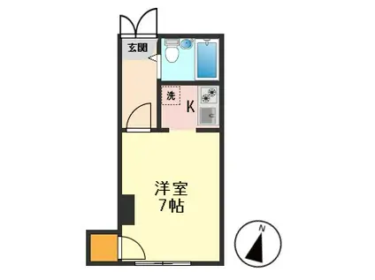 リプレ金町(1K/2階)の間取り写真