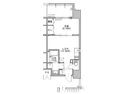 KATAYAMA BLDG 27(1LDK/7階)の間取り写真