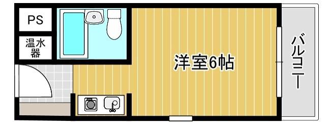ジョイフルKIKUSUI(1K/2階)の間取り写真