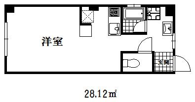 アクロス御崎(1K/2階)の間取り写真