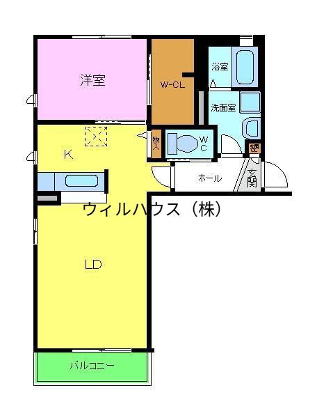 南海高野線 百舌鳥八幡駅 徒歩5分 2階建 築21年(1LDK/2階)の間取り写真