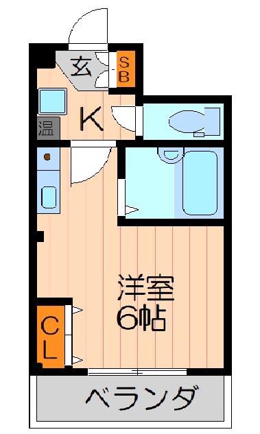 ステラガーデン茨木イースト(ワンルーム/3階)の間取り写真