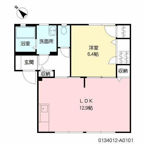 ワンズグレイス(1LDK/1階)の間取り写真