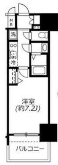 アドバンス名古屋モクシー(1K/5階)の間取り写真