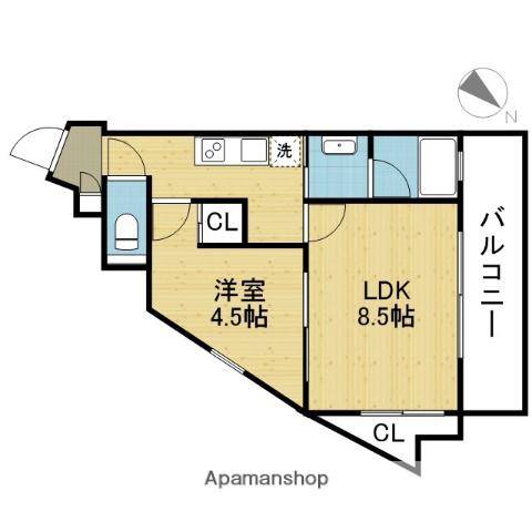 BLDK THEATER(1LDK/9階)の間取り写真