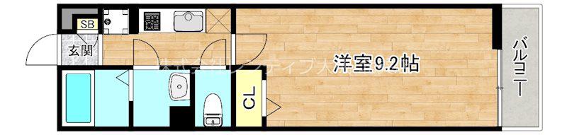 TOMS HOUSE IMAZATO(1K/1階)の間取り写真