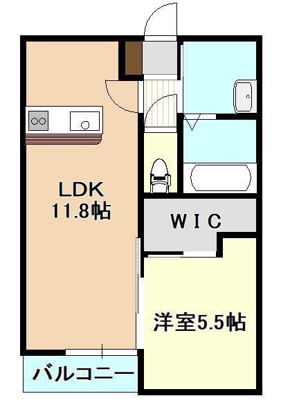 UTTA BRAND KOBARINOKI(1LDK/1階)の間取り写真