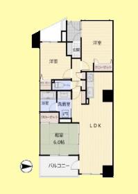 クレッセント品川(3LDK/3階)の間取り写真