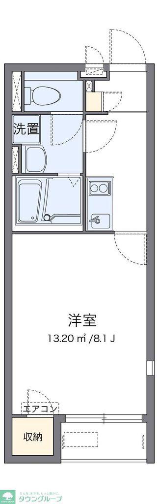 レオネクストSAAD(1K/1階)の間取り写真