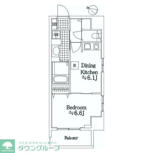 PULSE KOIWA ANESTAGE(1DK/8階)の間取り写真