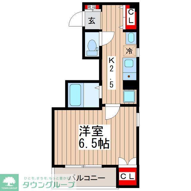 A-PEXGARDEN(1K/4階)の間取り写真