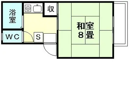 ニューコーポ・スカイ(1K/2階)の間取り写真